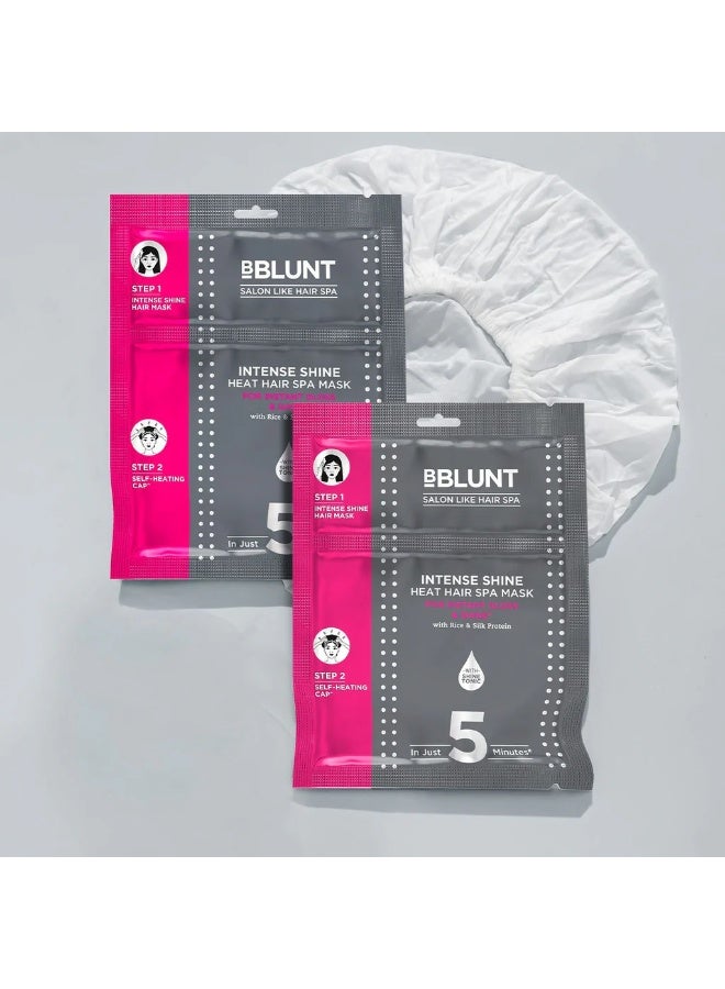 BBLUNT Unscented Intense Shine Heat Hair Spa Mask for Dull Hair With Rice & Silk Protein For Salon-Like Hair Spa At Home - 70 Grams (Pack Of 2) - Image 2